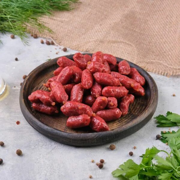 Колбаски к пиву (сырокопчёные) (100 г)