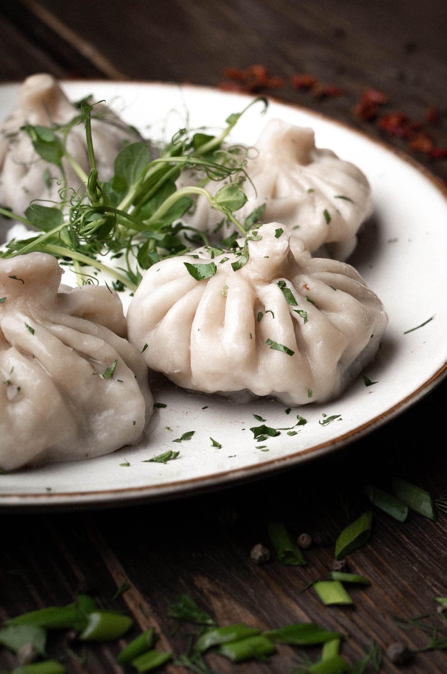 Хинкали с говядиной и свининой